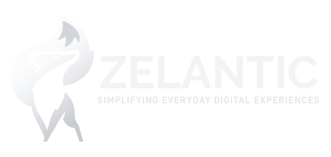 Logo der Firma Zelantic, auf dem ein Polarfuchs zu sehen ist